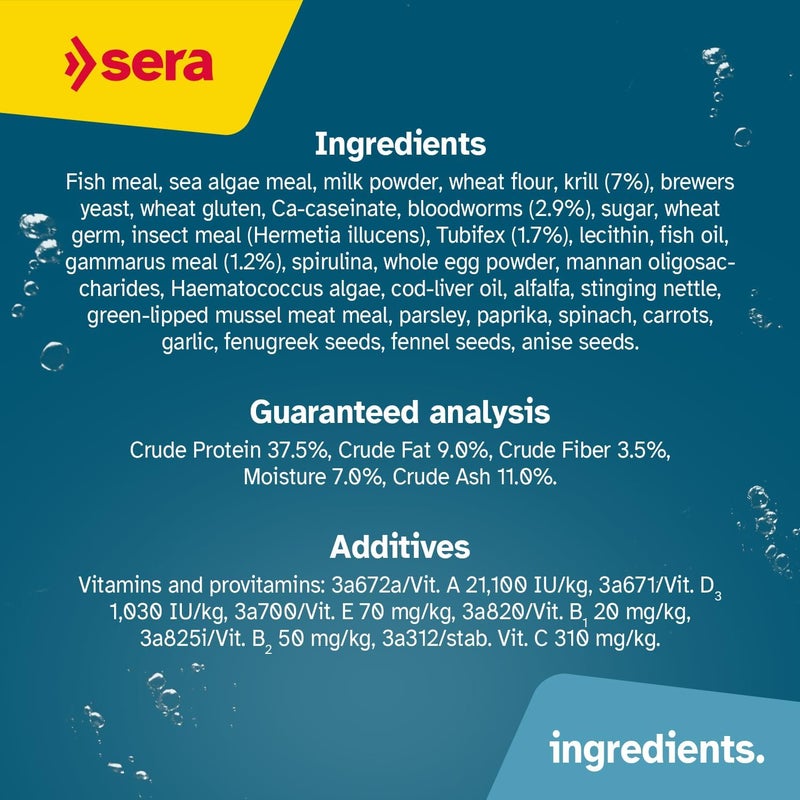 Sera O-Nip Stickies 100 Tabs 2.1 oz | Complete Feed for All Ornamental Fish | Adhesive Tablets Stick to The Aquarium Glass | High Protein | No Dyes & Preservatives | with Bloodworms, Krill & Tubifex - Image 5